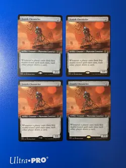 x4 Zenith Chronicler - Extended Art | NM | Phyrexia: ONE | MTG Playset - Image 1