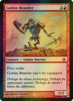 MTG Goblin Brawler Foil ** Fifth Dawn ** English (NM) - Image 1