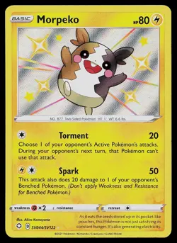 Pokemon Card - Morpeko Shining Fates SV044/SV122 Shiny Holo Rare - Image 1