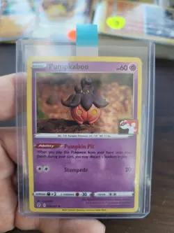Pokemon Pumpkaboo 076/203 Prize Pack Series Cards Holo - Image 1