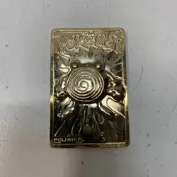 1999 Burger King Pokemon Poliwhirl 23K Gold-Plated Trading Card With Pokeball - Image 2