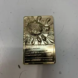 1999 Burger King Pokemon Poliwhirl 23K Gold-Plated Trading Card With Pokeball - Image 3