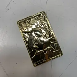 1999 Burger King Pokemon Jigglypuff 23K Gold-Plated Trading Card With Pokeball - Image 2