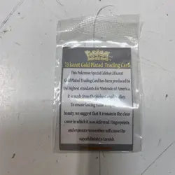 1999 Burger King Pokemon Jigglypuff 23K Gold-Plated Trading Card With Pokeball - Image 5