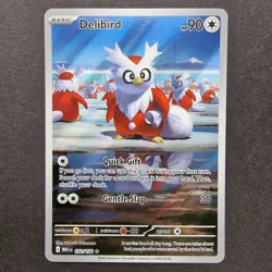 Delibird 152/132 - Mega Evolution Base Set Illustration Rare - Pokemon TCG Card - Image 1