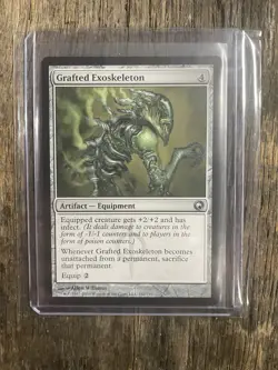 *GRAFTED EXOSKELETON*- Scars of Mirrodin : Magic The Gathering - Single Card :NM - Image 1