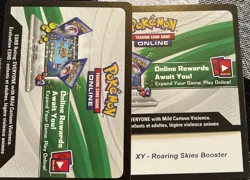 X10 Pokemon XY Roaring Skies TCG online code card (Messeged) - Image 1