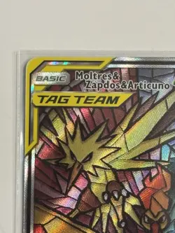 Pokemon TCG Moltres Zapdos Articuno GX SM210 Hidden Fates Black Star Promo Card - Image 2