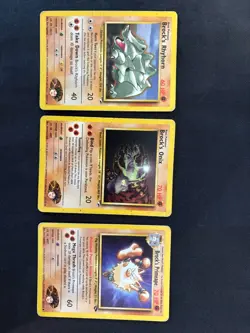 Pokemon Gym Heroes Brock’s Card Lot 10 Cards Onix Primeape Graveler Rhyhorn WOTC - Image 4