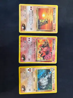 Pokemon Gym Heroes Brock’s Card Lot 10 Cards Onix Primeape Graveler Rhyhorn WOTC - Image 5