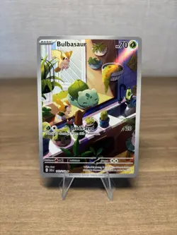 Bulbasaur Stellar Crown Holo Illustration Rare Card 143/142 Sv07 - Image 1