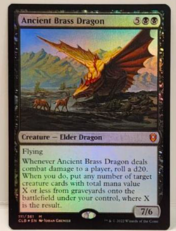Ancient Brass Dragon Commander Legends: Battle for Baldur's Gate Foil NM - Image 1