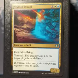 Magic: The Gathering Wall of Denial Commander Masters 939 White Blue Uncommon - Image 1