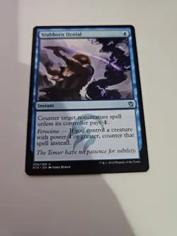 Stubborn Denial Khans of Tarkir Regular Magic The Gathering MTG - Image 1