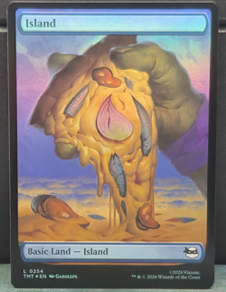 Island L 0254 FOIL Pizza Land Full Art TMNT Teenage Mutant Ninja Turtles MTG NM - Image 1