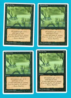 4x (NM) MARSH GAS MTG Fourth 4th Edition Magic The Gathering WOTC VTG - Image 1