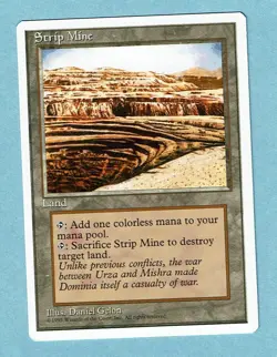 STRIP MINE (NM) 4th Fourth Edition MTG Magic the Gathering LAND 1995 WOTC - Image 1