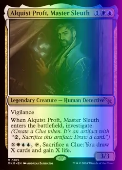 MTG Alquist Proft, Master Sleuth (185/462) Murders at Karlov Manor NM FOIL - Image 1