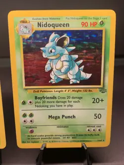 Pokemon TCG Nidoking Nidoqueen Base Set & Jungle Holo Rare Lot WOTC VTG 1999 - Image 3