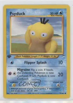Psyduck 1st Ed. Pokemon Neo Destiny #79 2002 - Image 1