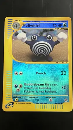Poliwhirl 089/165 NM/Almost Mint Expedition Base Set Reverse Holo Pokemon TCG - Image 1