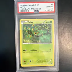 Pokemon TCG Snivy 6/113 Legendary Treasures PSA 10 **Low Pop** 🔥 - Image 1