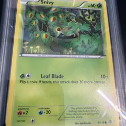 Pokemon TCG Snivy 6/113 Legendary Treasures PSA 10 **Low Pop** 🔥 - Image 3