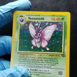 Venomoth 13/64 Jungle Holo Rare 1999 Pokemon Wizards Nintendo - Image 3