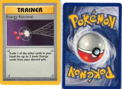 Energy Retrieval 81/102 Uncommon Base Set Pokemon MP - Image 3