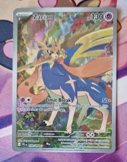 Pokemon TCG Zacian 100/094 Phantasmal Flames NM-Mint Illustration Rare Pokemon - Image 1