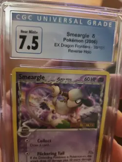 Pokemon TCG Smeargle EX Dragon Frontiers STAMPED 39/101 PSA CGC 7.5 - Image 4