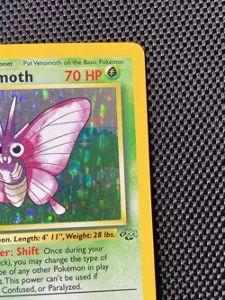 Pokemon Vintage Holo Venomoth Jungle 13/64 WotC MP/LP - Image 3