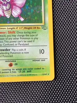 Pokemon Vintage Holo Venomoth Jungle 13/64 WotC MP/LP - Image 4