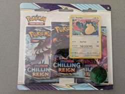 Pokemon Sword & Shield Chilling Reign Snorlax 3-Pack Blister Set Factory Sealed - Image 1
