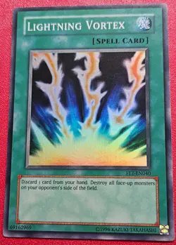 1x Yu-Gi-Oh! Lightning Vortex - FET-EN040 - Super Rare - Unlimited Edition - NM - Image 1