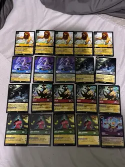 Disney Lorcana Legendary Lot 100+ stitch Baymax Lilo genie Simba Mickey and more - Image 2