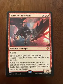 Terror of the Peaks Outlaws of Thunder Junction Regular Card NM Condition #149 - Image 1