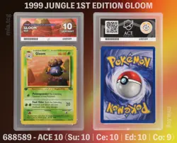 Pokemon Gloom ACE 10 1st Edition (1999 Jungle) Graded Card - Image 1