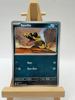 Sandile 064/094 Regular Common Card : Phantasmal Flames : Pokemon TCG NM - Image 1