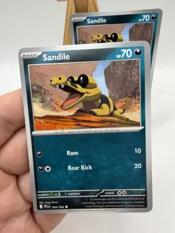 Sandile 064/094 Regular Common Card : Phantasmal Flames : Pokemon TCG NM - Image 3