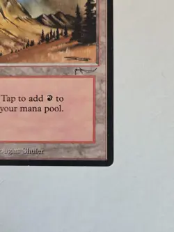 Vintage 1994 MtG Magic The Gathering Arabian Nights Mountain Land Card - Image 5