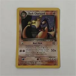 Dark Charizard 4/82 Team Rocket Holo Rare Unlimited Wizards Pokemon Card set se - Image 1