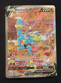 Machamp V 172/189 Astral Radiance Full Art NM Pokemon Card - Image 1