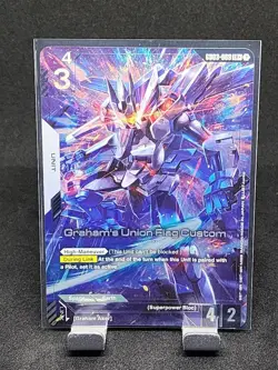 Gundam TCG Graham's Union Flag Custom LR+ GD03-069 Alt Art Card Game CCG English - Image 1