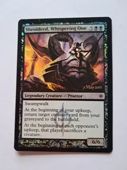 MTG SHEOLDRED, WHISPERING ONE PRERELEASE FOIL PROMO NM/MT UNPLAYED - Image 1