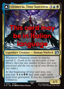 MTG ULTIMECIA, TIME SORCERESS FOIL EXC - ARTEMISIA, STREGA DEL TEMPO 247 - FIN - Image 1