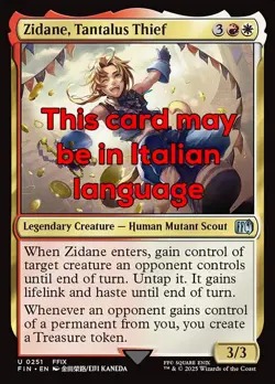 MTG 4x ZIDANE, TANTALUS THIEF EXC - GIDAN, LADRO DEI TANTARUS 251 - FIN - MAGIC - Image 1