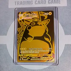 Pokemon TCG Pikachu VMAX Gold Card TG29/TG30 NM Raw pulled and put in penny slve - Image 1