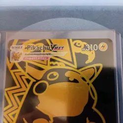 Pokemon TCG Pikachu VMAX Gold Card TG29/TG30 NM Raw pulled and put in penny slve - Image 5