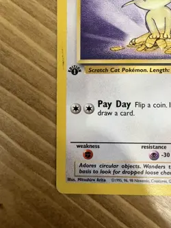 Meowth 56/64 Jungle Regular 1st Edition Pokemon WOTC LP - Image 5